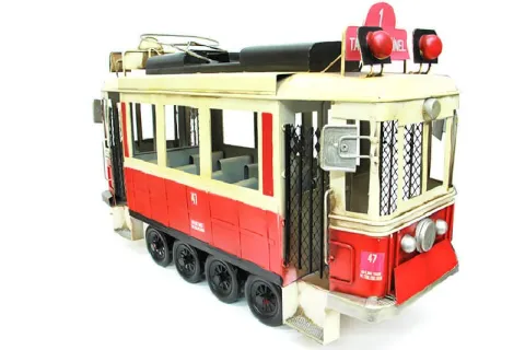 Dekoratif metal taksim tramvay
