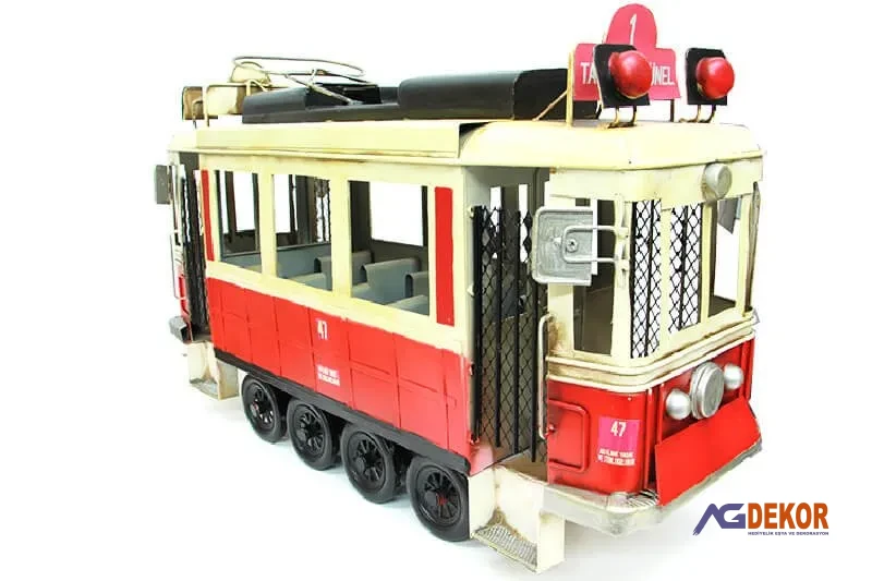 Dekoratif metal taksim tramvay