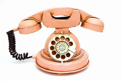 Dekoratif metal telefon