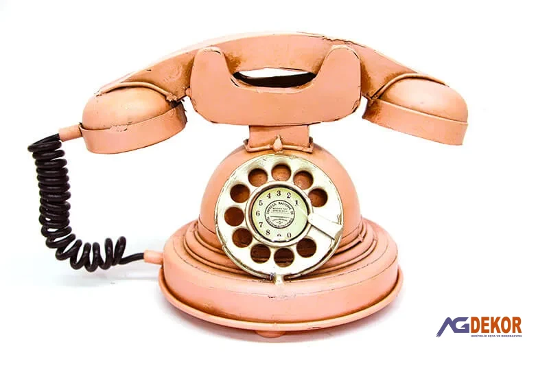 Dekoratif metal telefon