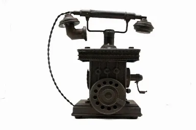 Dekoratif metal telefon