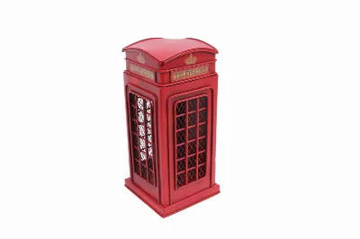 Dekoratif metal telefon kulübesi