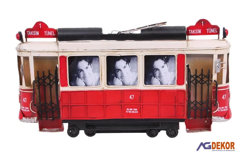 Dekoratif metal tramvay çerçeve