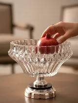 Metal ayaklı ithal kristal gondol (gümüş) — görsel 1