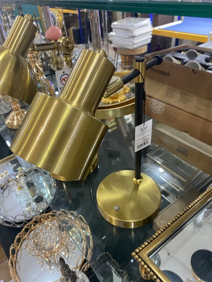 İthal metal lüks masa lambası