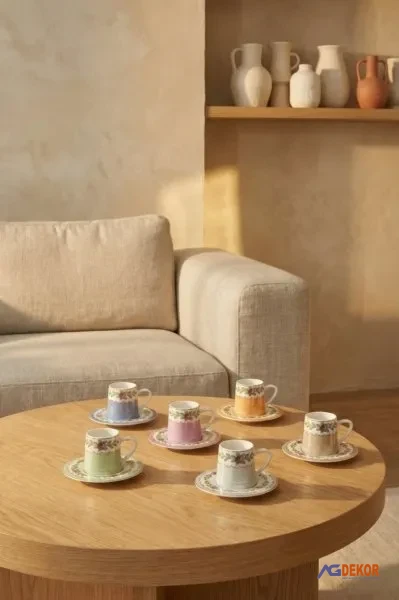Jame 6'lı kahve fincan takımı