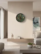 Çarklı duvar saati (yeşil) — görsel 3