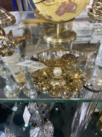 Kristal incili istiridye büyük (altın)
