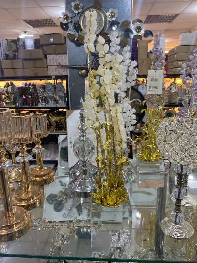 Kristal taşlı dekoratif ağaç