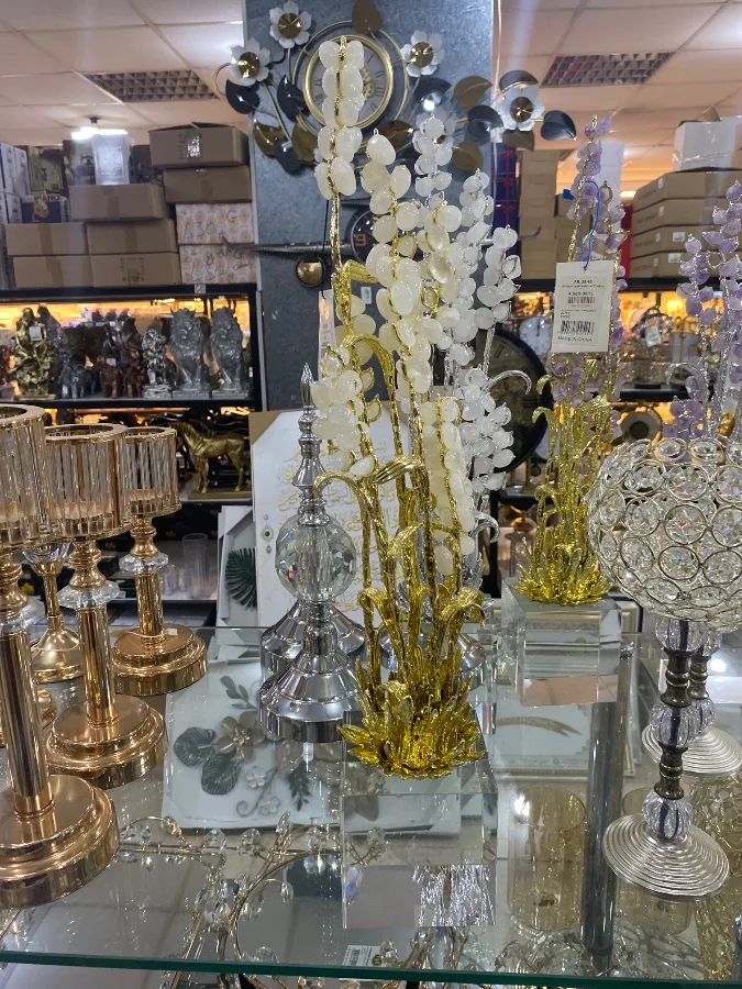 Kristal taşlı dekoratif ağaç