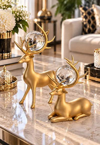 2li geyik dekor (Gold)