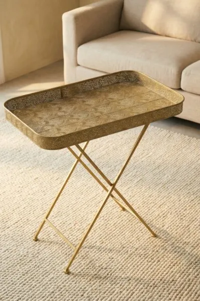 Metal ayaklı sehpa 60x38x60
