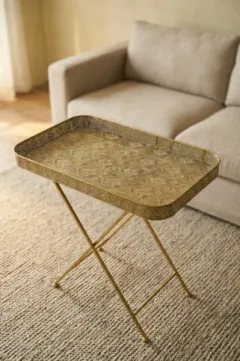 Metal ayaklı sehpa 60x38x60 — görsel 2