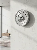 Duvar saati 35 cm (gümüş) — görsel 3