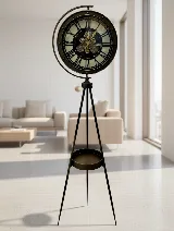 Tripod ayaklı metal çarklı saat — görsel 2