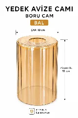10 cm boru cam sarı — görsel 2