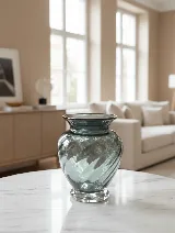 Üfleme lüks cam vazo 27cm — görsel 2