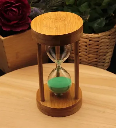 15dk ahşap kum saati 18cm