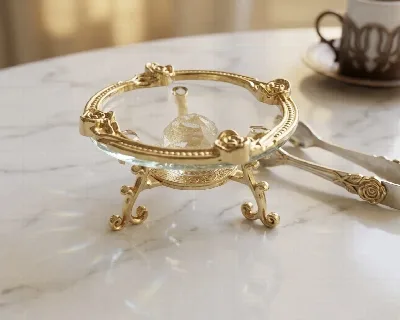 Zamak cam lokumluk (altın)