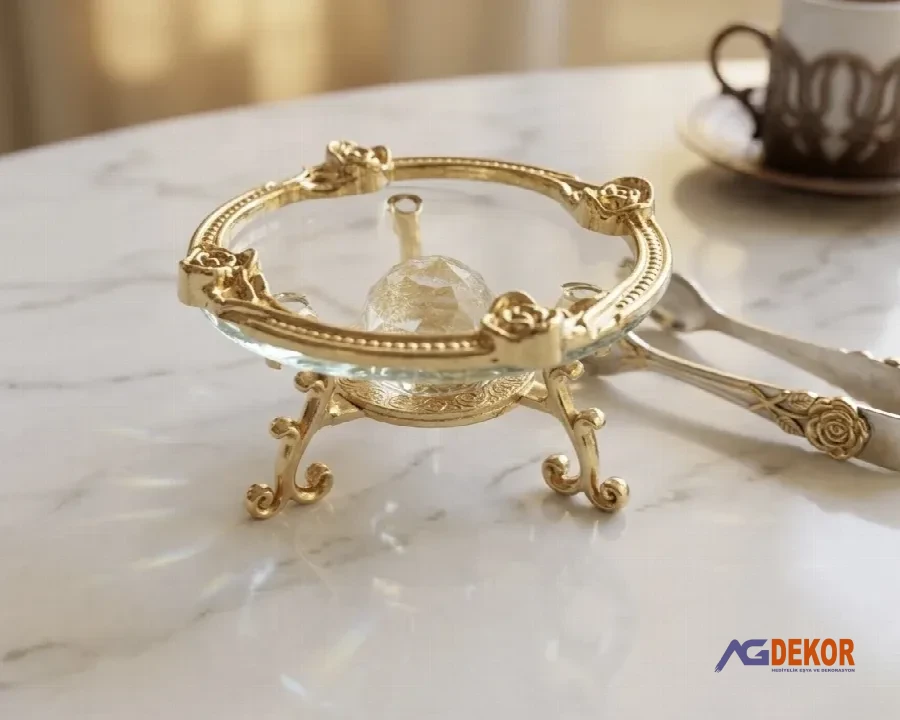Zamak cam lokumluk (altın)