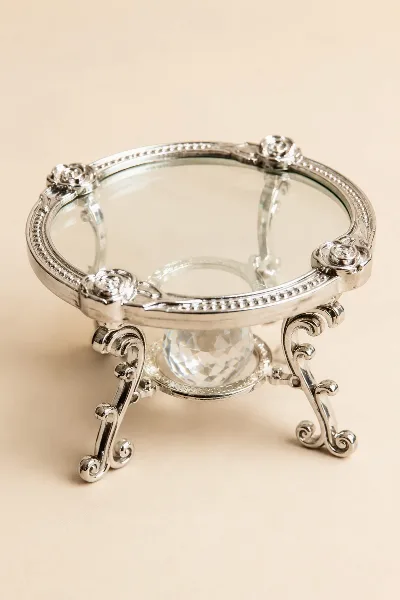 Zamak cam lokumluk (gümüş)