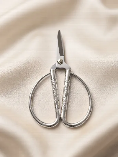 Zamak tombul makas (gümüş)