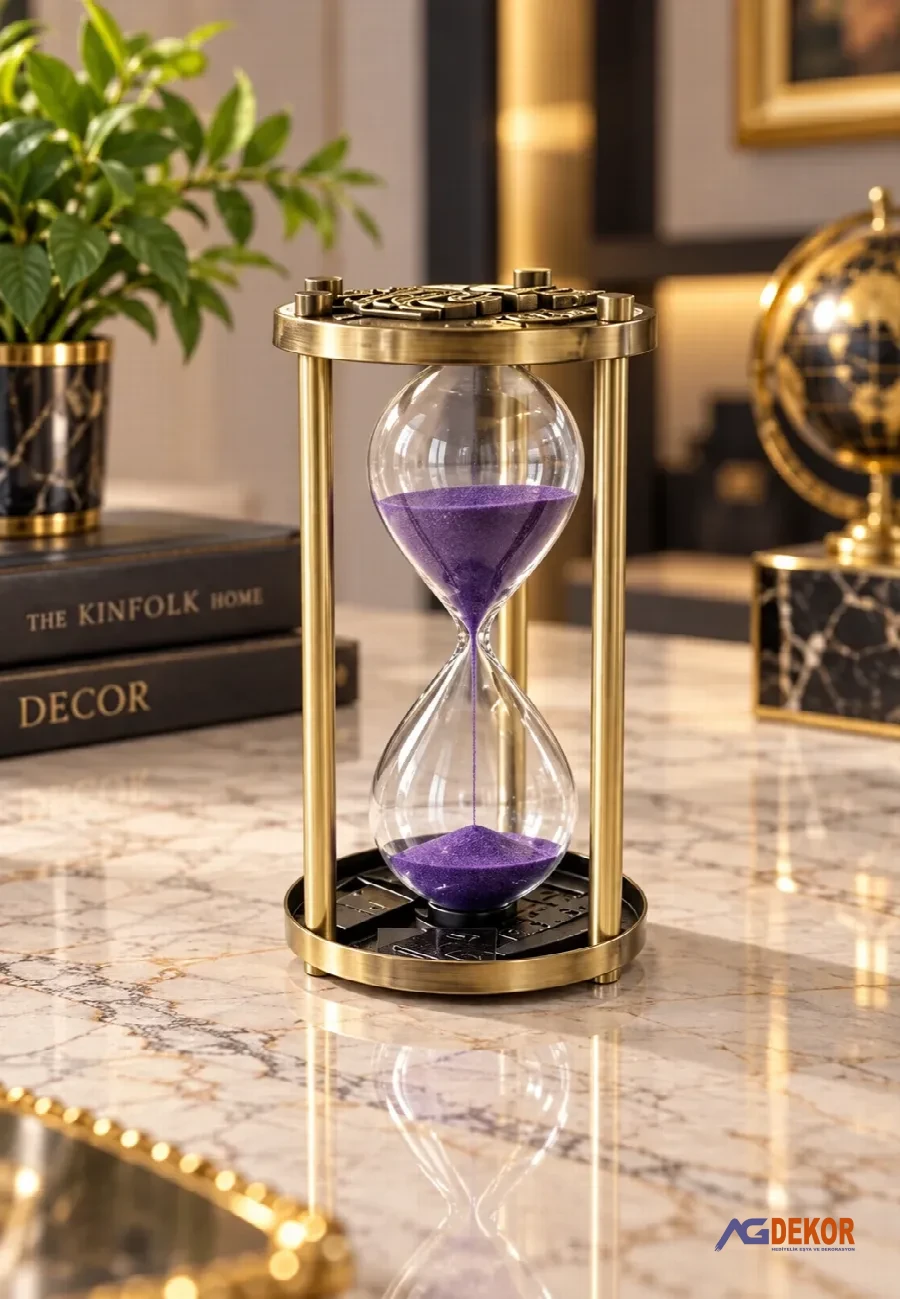 15dk metal kum saati 16cm