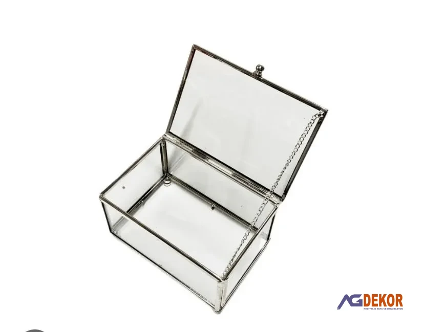 15x10 cam kutu (gümüş)
