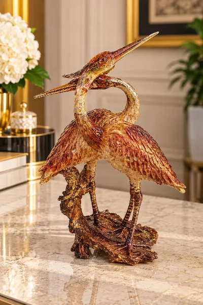 Reçine dekor flamingo obje