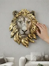 Duvara asmalı aslan büst (küçük) — görsel 1