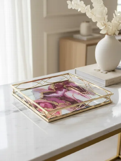 30x30 Tepsi (pembe)