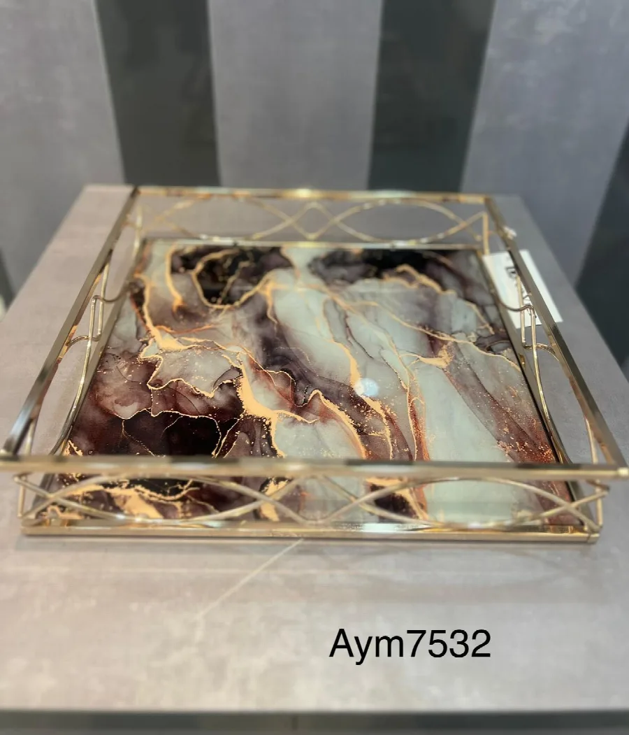 30x30 Tepsi (vişne/krem)