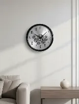 35cm black-silver duvar saati — görsel 3