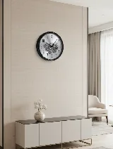 35cm black-silver duvar saati — görsel 4