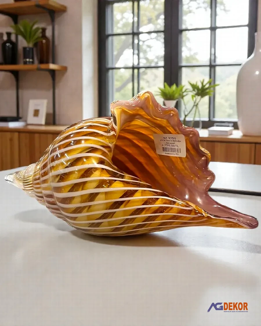35cm deniz kabuğu karamel