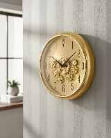 35cm gold duvar saati — görsel 1