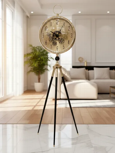 Tripod ayaklı 155cm çarklı ithal saat (rose)
