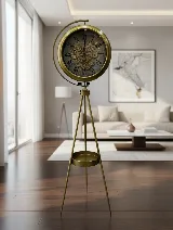 Tripod ayaklı çarklı saat (altın) — görsel 3