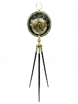 Tripod ayaklı 155cm çarklı ithal saat (altın) — görsel 1