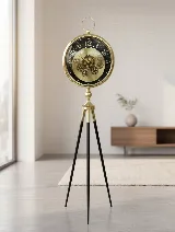 Tripod ayaklı 155cm çarklı ithal saat (altın) — görsel 3