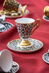 Acar Taliana 6'lı kahve fincan takımı — görsel 1