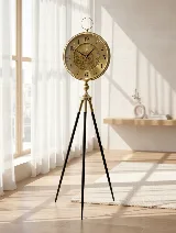 Tripod ayaklı 153cm çarklı ithal saat (altın) — görsel 3