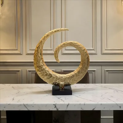 42cm yuvarlak dekor döküm obje
