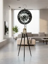 Tripod ayaklı saat (siyah) — görsel 1