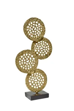 51cm alüminyum gümüş dekor disk — görsel 3