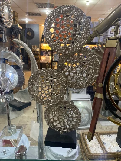 51cm alüminyum gümüş dekor disk
