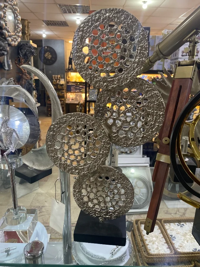 51cm alüminyum gümüş dekor disk