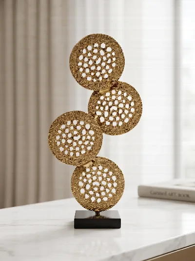 51cm alüminyum gümüş dekor disk