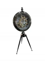 Tripod ayaklı çarklı saat (siyah) — görsel 2
