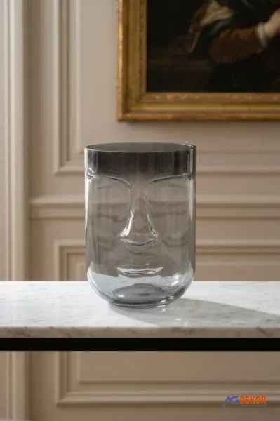 Aura Face Cam Vazo Füme - 20 cm